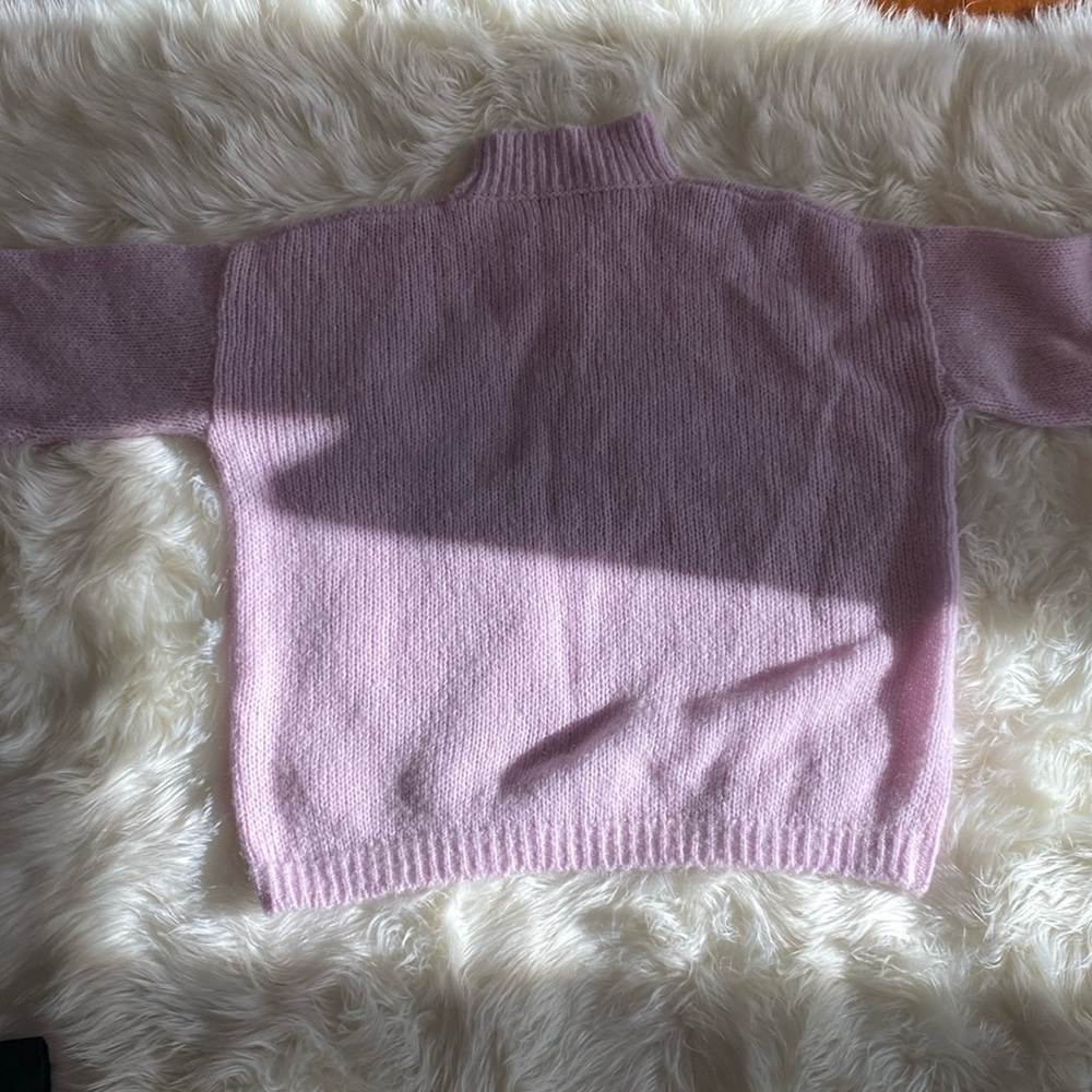Purple cashmere sweater